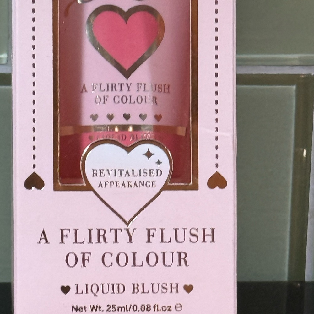 P. Louise The Cheek of It Flirty Flush Pink Liquid Blush “ Berry Boss” NEW